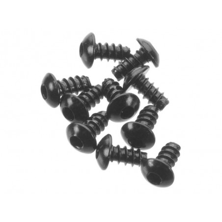 AXIAL AXA433 Hex Socket Button Head M3x6mm Black (10) - FLASH RC
