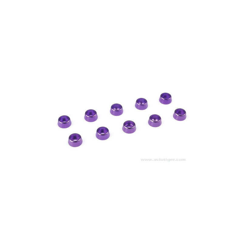 Rondelles Aluminium pour vis M2,5 à tête cylindrique - FLASH RC