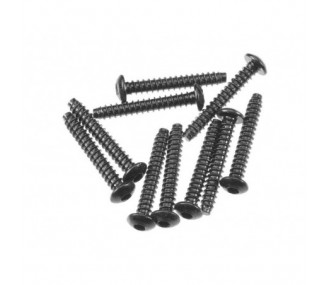 AXIAL AXA0439 Hex Sckt Tapping Butto Hd M3x20mm Blk (10) - FLASH RC