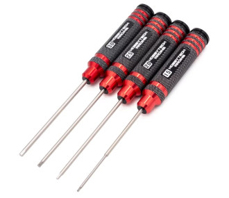 Herramientas para coches RC - Kit de 4 destornilladores Allen 1.5/2/2.5/3mm - Hobbytech - FLASH RC