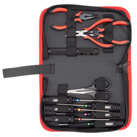 Trousse 12 outils avec saccoche - Hobbytech - FLASH RC