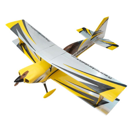 Aeromodello Precision Aerobatics Ultimate AMR 60 Giallo e Argento ARF circa 1,3m