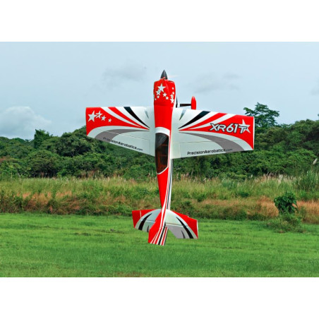 Avión Precision Aerobatics XR 61 T rojo ARF aprox.1.55m