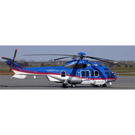 Rumpf Helikopter Klasse 800 225 Blue White Super Puma KIT Version