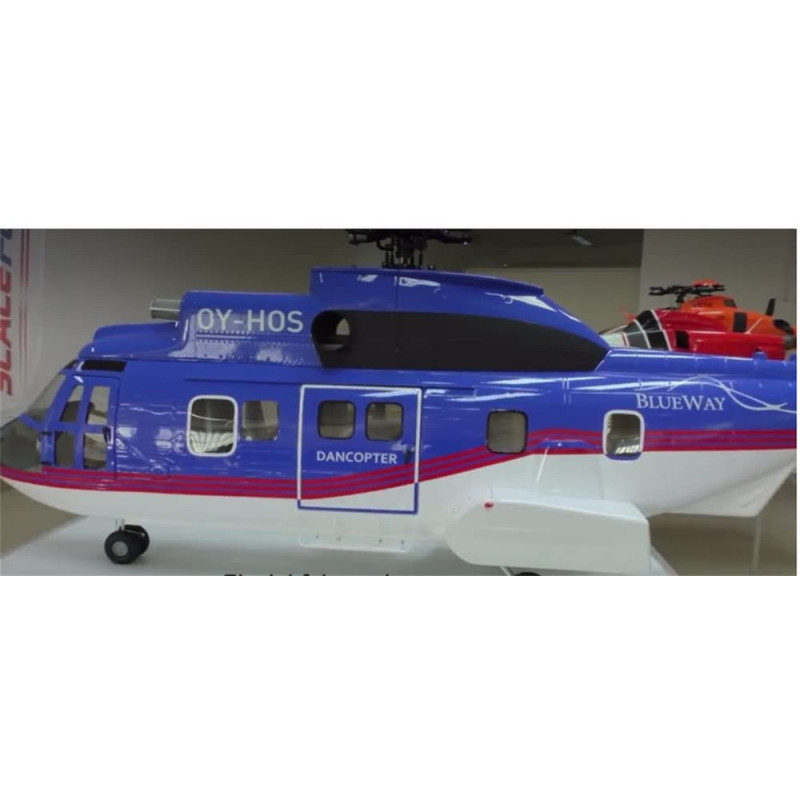 Helicoptere Classe 800     225 Blue White Super Puma  KIT Version