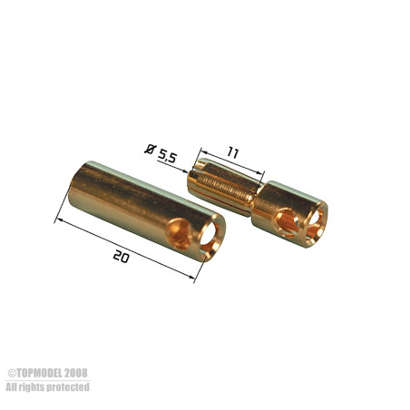 XPOWER GOLD CONNECTORS 5,5 2pairs