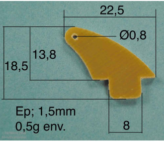 GUIGNOL FIBRE ECOTOP 22,5x18,5 mm 2pcs - FLASH RC