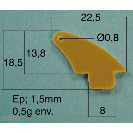 GUIGNOL FIBER ECOTOP 22.5x18.5 mm 2pcs - FLASH RC