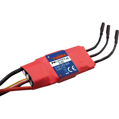 Robbe RO-Control6 6-80 V2 3-6S-80 (100A) 5V/ 7A Regulateur SWITCH BEC Brushless Controller