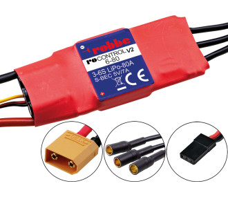 Brushless Controller Robbe RO-Control6 6-80 V2 3-6S-80 (100A) 5V/ 7A Regulator SWITCH BEC