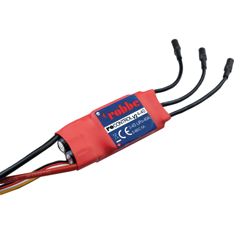 Controleur Brushless Robbe RO-Control6 4-40 V2 3-4S-40 (60A) 5V/ 3A B Regulateur SWITCH BEC