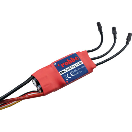 Regulador sin escobillas Robbe RO-Control6 4-40 V2 3-4S-40 (60A) 5V/ 3A B Regulador SWITCH BEC
