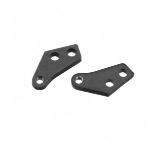Ricambi per auto RC - AXIAL AX30778 Zero Ackerman Piastra di sterzo (2) - FLASH RC