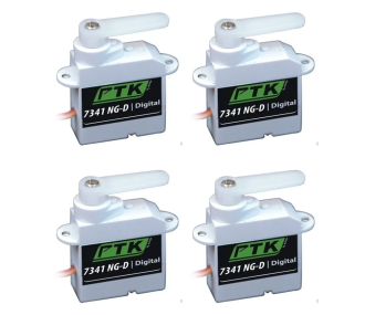 Confezione 4 x servi - Servo Pro-Tronik digitale 7341 NG-D - FLASH RC
