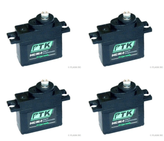Pack 4 x Servo Pro-Tronik Numérique 8482 MG-D (dimensions du HS-81/82) - FLASH RC