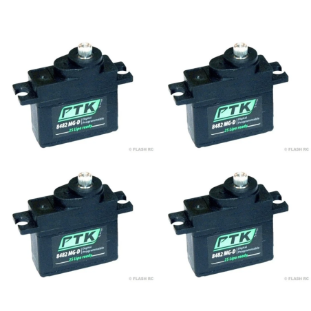 Pack 4 x Servo Pro-Tronik Digital 8482 MG-D (HS-81/82 dimensions)