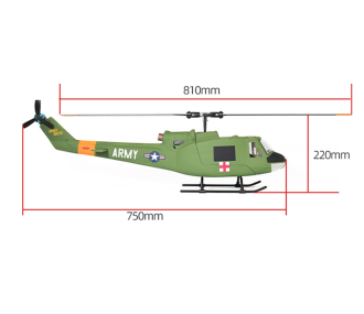 FLY WING - Helicoptère RC UH-1- RTF 2