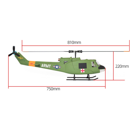 FLY WING - Airwolf RC Helicopter - PNP