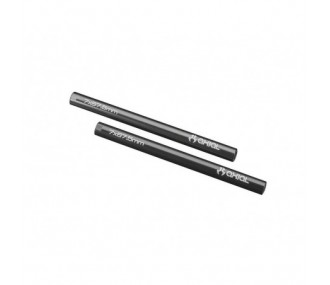 Ersatzteile RC-Cars - AXIAL AX30792 Threaded Aluminum Link 7X87.5mm Grey (2) - FLASH RC