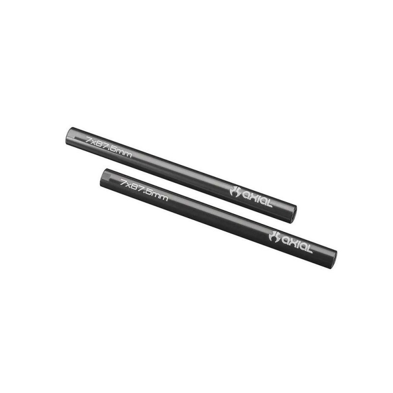 Ricambi per auto RC - AXIAL AX30792 Link filettati in alluminio 7X87.5mm Grigio (2) - FLASH RC