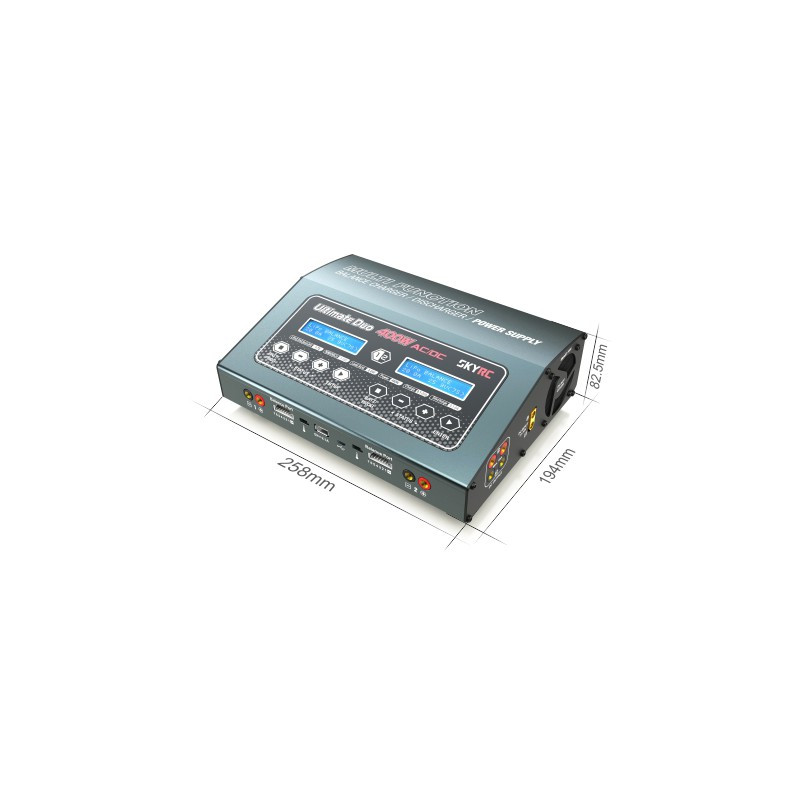 Cargadores - Cargador D400 Ultimate 400W 1-7S 20A 12/220V Sky-Rc - FLASH RC