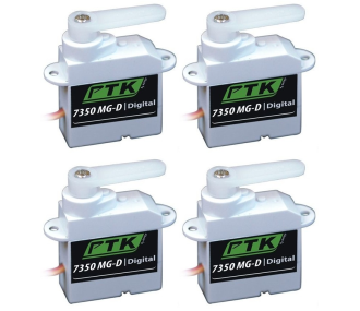Pack 4 x Servo Pro-Tronik digital 7350 MG-D - FLASH RC