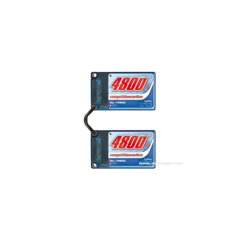 LIPO SADDLE 4800 40C 7.4V 2S COCHE