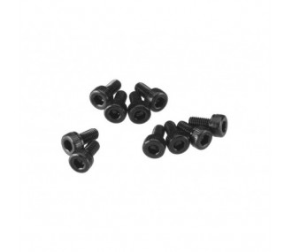 Recambios para coches RC - AXIAL AXA083 Cabeza M3x6mm Óxido Negro (10) - FLASH RC