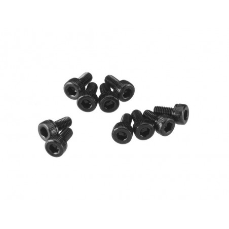 Ricambi per auto RC - AXIAL AXA083 Testa a cappuccio M3x6mm Ossido Nero (10) - FLASH RC