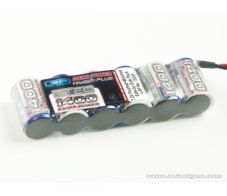 PACK VTEC 7.2V PUSH 1400MAH PLAT  2
