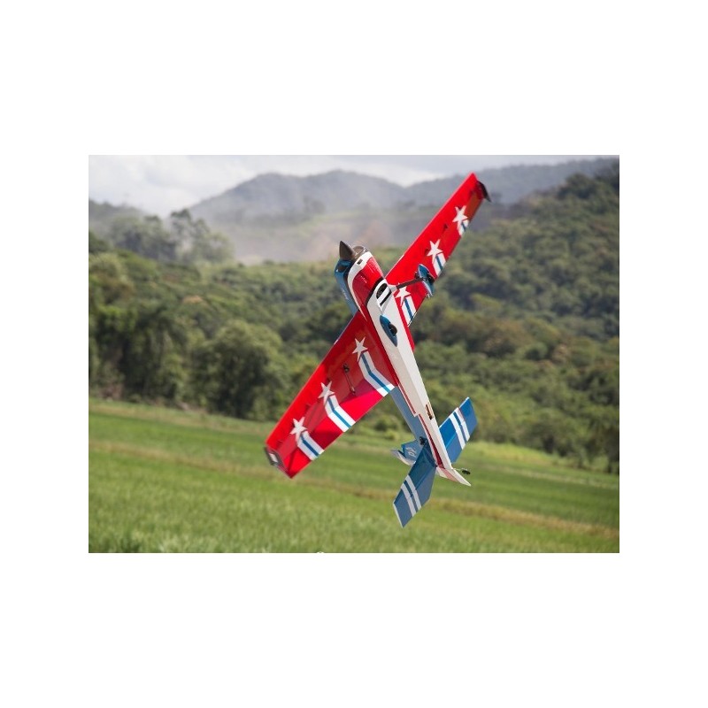 Aerei acrobatici RC - Precision Aerobatics Katana 52 blu/rosso ARF circa 1.32m - FLASH RC