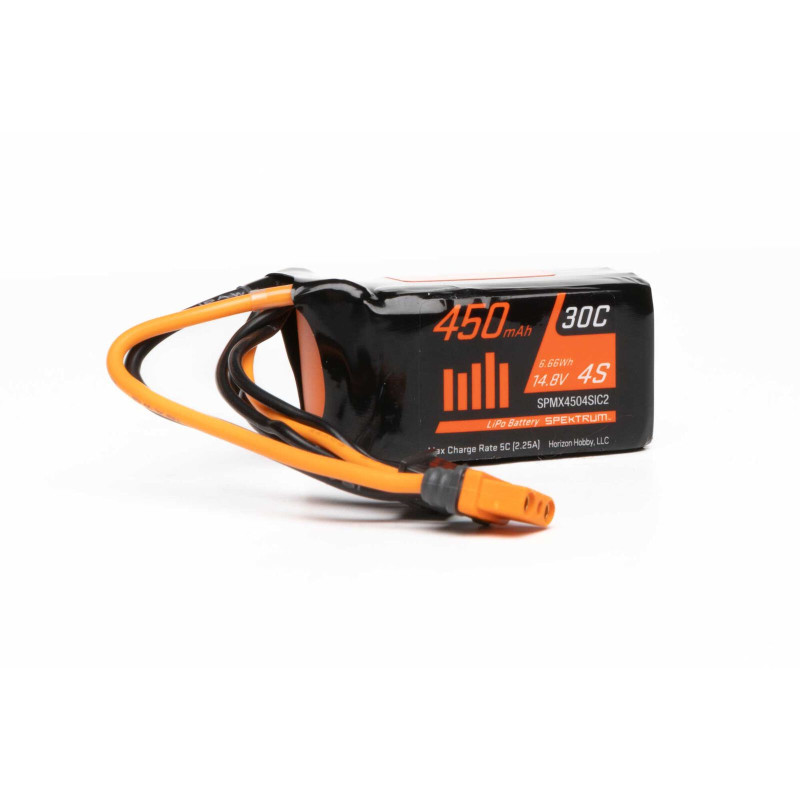 Smart Lipo 4S 14.8V 450mAh 30C IC2 Spektrum battery - FLASH RC