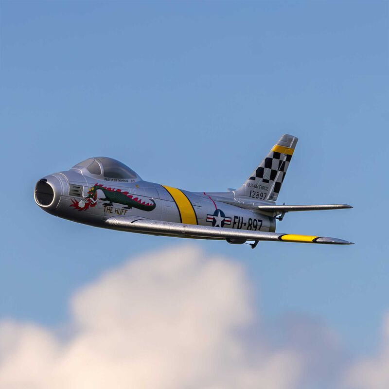 UMX F-86 Sabre 30mm EDF Jet BNF Basic con AS3X e SAFE Select- FLASH RC