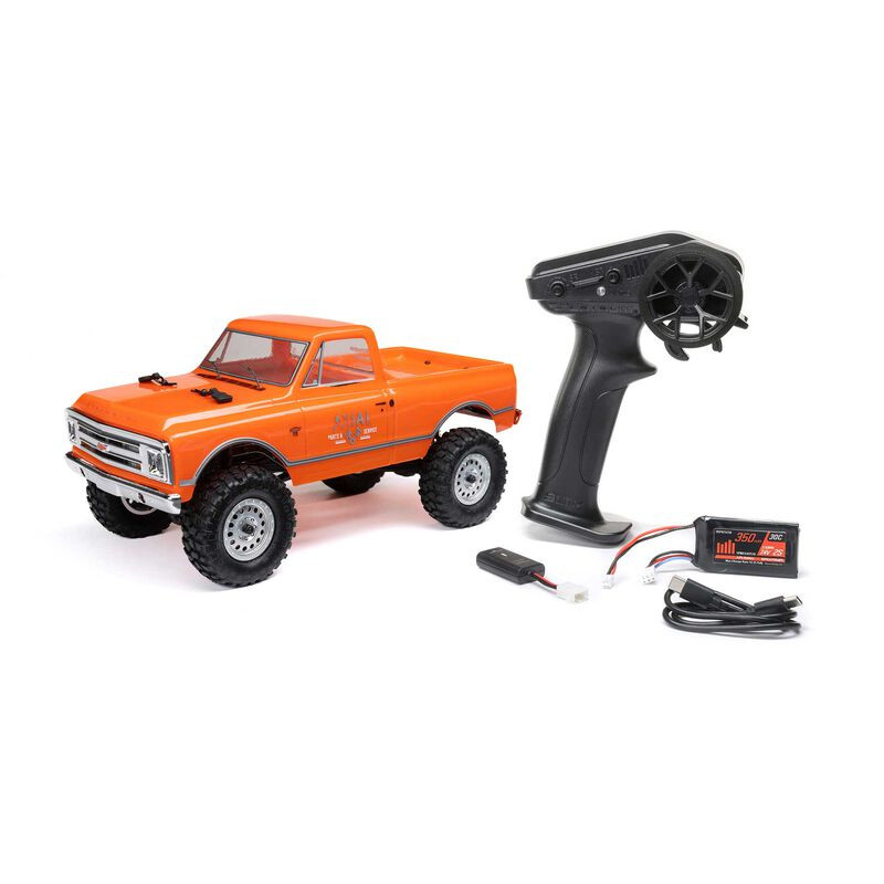 1/24 SCX24 1967 Chevrolet C10 4WD Brushed Truck RTR, arancione