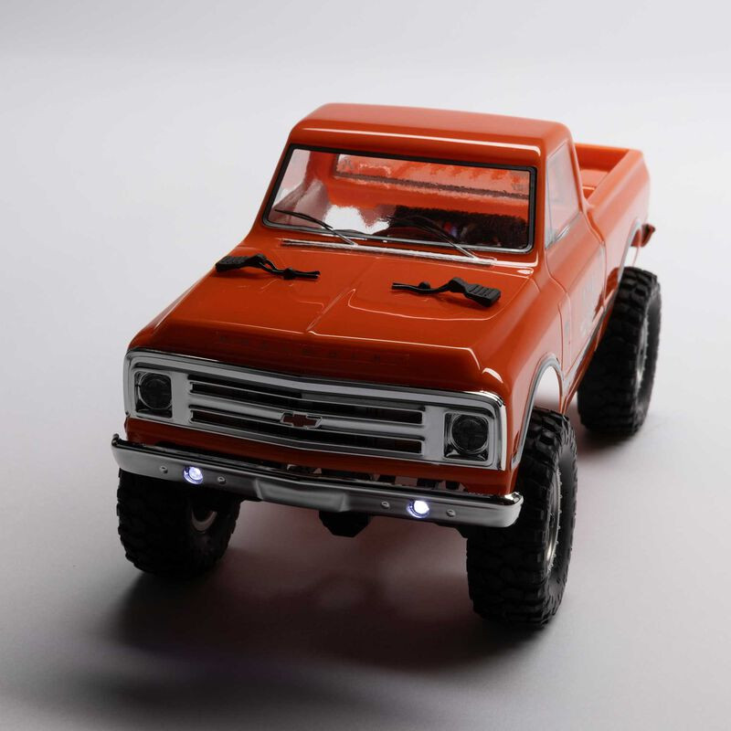 1/24 SCX24 1967 Chevrolet C10 4WD Brushed Truck RTR, Orange - FLASH RC