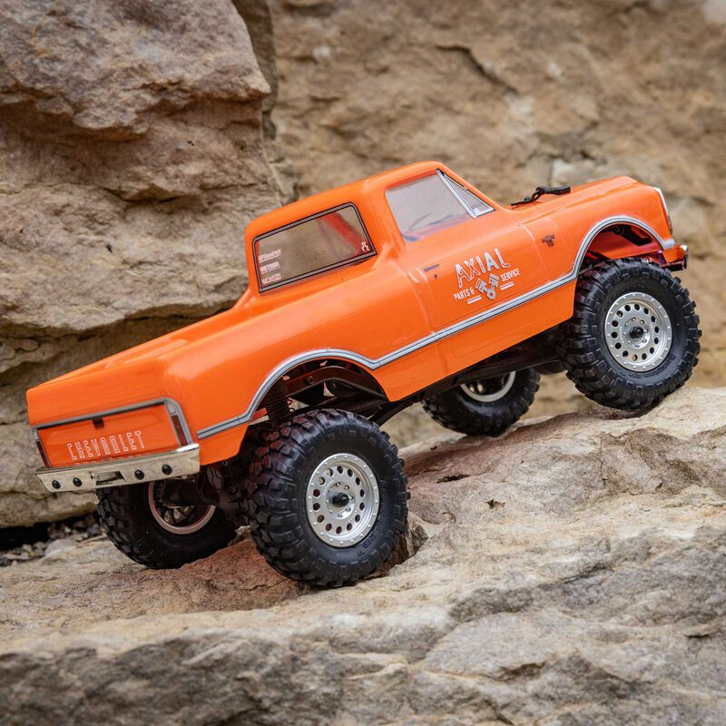 1/24 SCX24 1967 Chevrolet C10 4WD Camión Cepillado RTR, Naranja