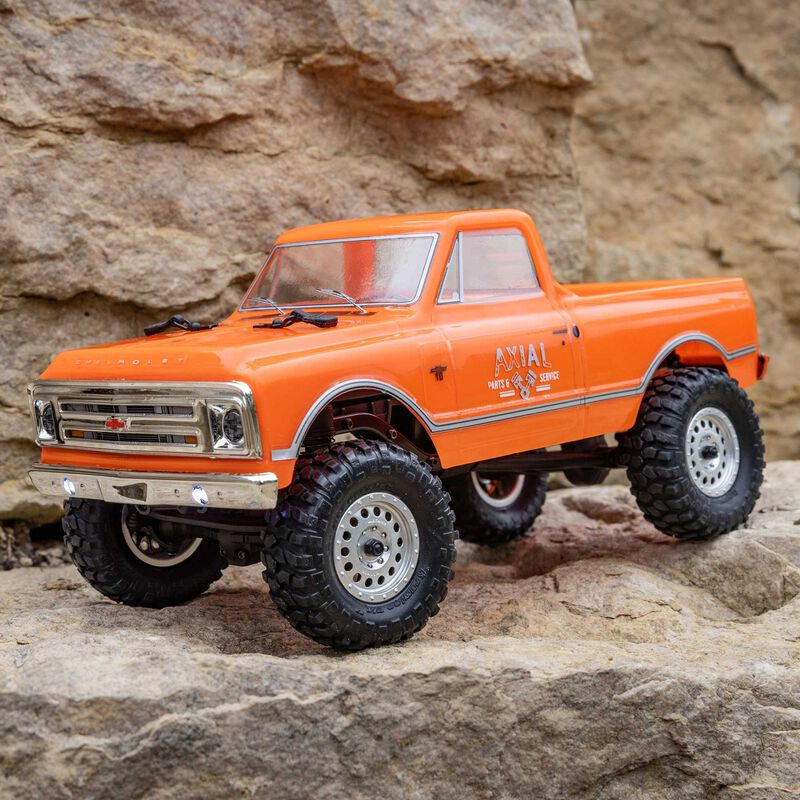 1/24 SCX24 1967 Chevrolet C10 4WD Camión Cepillado RTR, Naranja