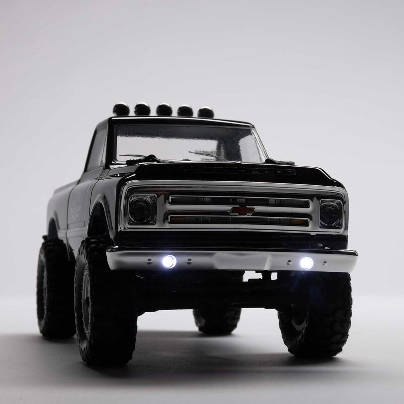 1/24 SCX24 1967 Chevrolet C10 4WD Brushed Truck RTR, Noir - FLASH RC