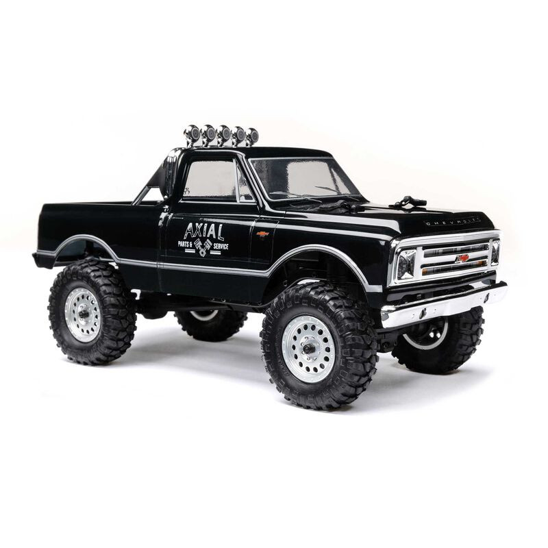 1/24 SCX24 1967 Chevrolet C10 4WD Brushed Truck RTR, Noir - FLASH RC