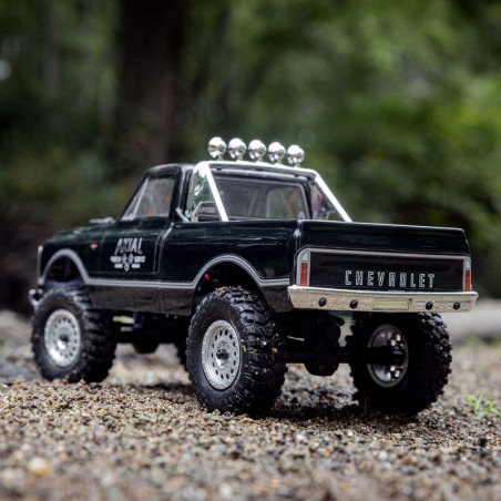 1/24 SCX24 1967 Chevrolet C10 4WD Brushed Truck RTR, Noir - FLASH RC