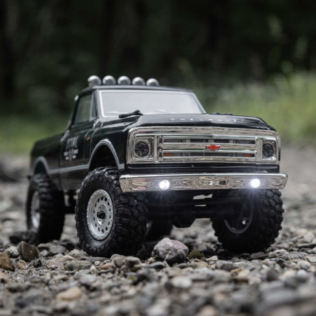 1/24 SCX24 1967 Chevrolet C10 4WD Brushed Truck RTR, Noir - FLASH RC