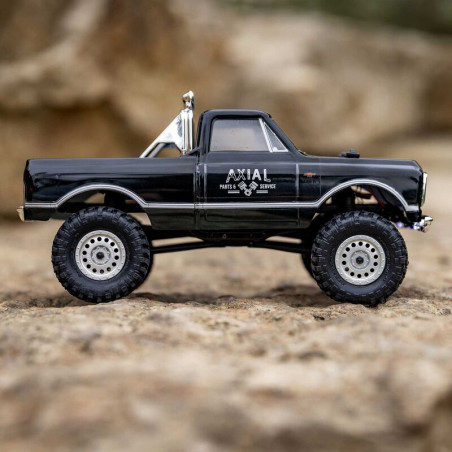 1/24 SCX24 1967 Chevrolet C10 4WD Brushed Truck RTR, Noir - FLASH RC