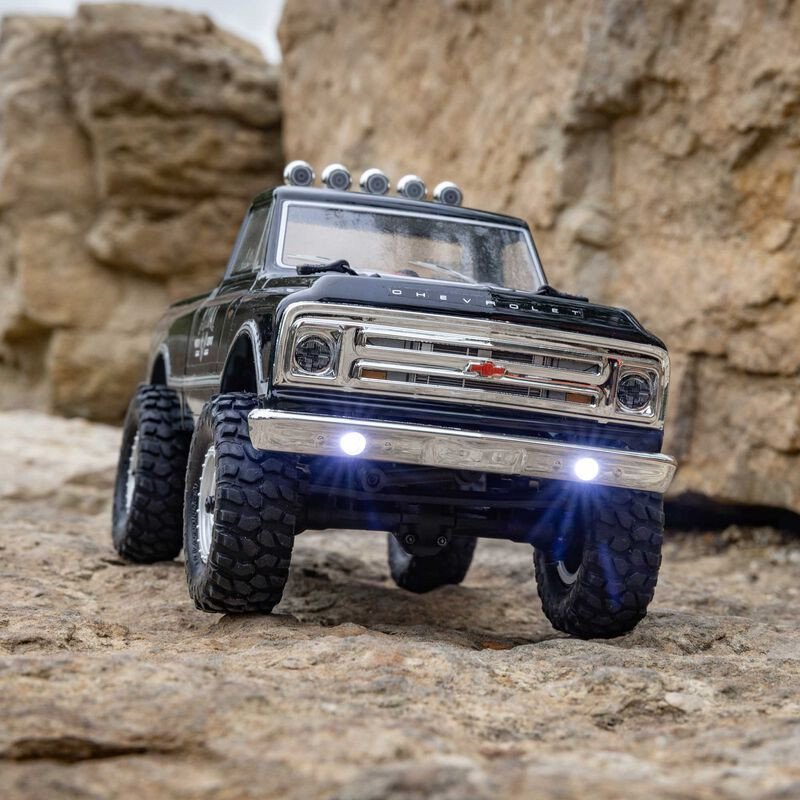 1/24 SCX24 1967 Chevrolet C10 4WD Brushed Truck RTR, Schwarz