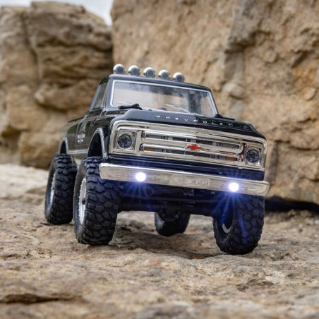 1/24 SCX24 1967 Chevrolet C10 4WD Brushed Truck RTR, Noir - FLASH RC