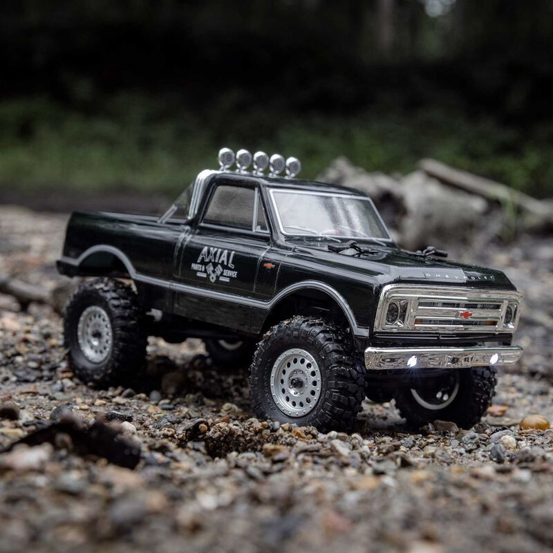 1/24 SCX24 1967 Chevrolet C10 4WD Brushed Truck RTR, Noir - FLASH RC