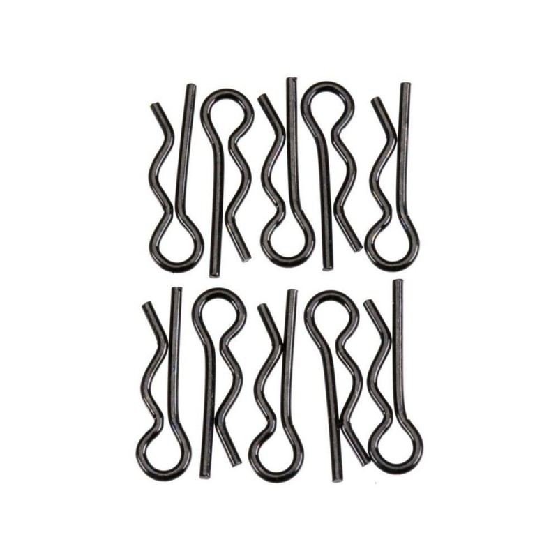 RC Car Parts - AXIAL AXA1059 Body Clip 6mm Negro (10) - FLASH RC
