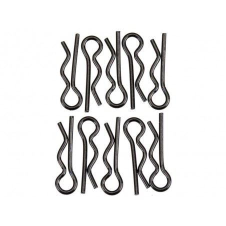 AXIAL AXA1059 Body Clip 6mm Black (10) - FLASH RC
