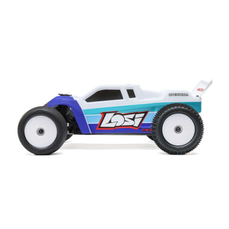 1/18 Mini-T 2.0 V2 2WD Stadium Truck Brushless RTR, Bleu - FLASH RC