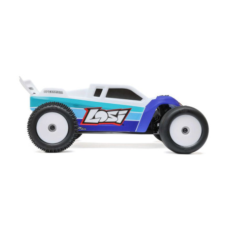 1/18 Mini-T 2.0 V2 2WD Stadium Truck Brushless RTR, Bleu - FLASH RC