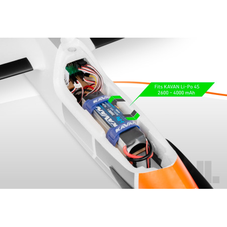 KAVAN Pulse Arancione 2200mm PNP Glider - FLASH RC